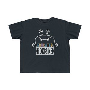SBC Kid's Educated Monster Short Sleeve Black Tee
